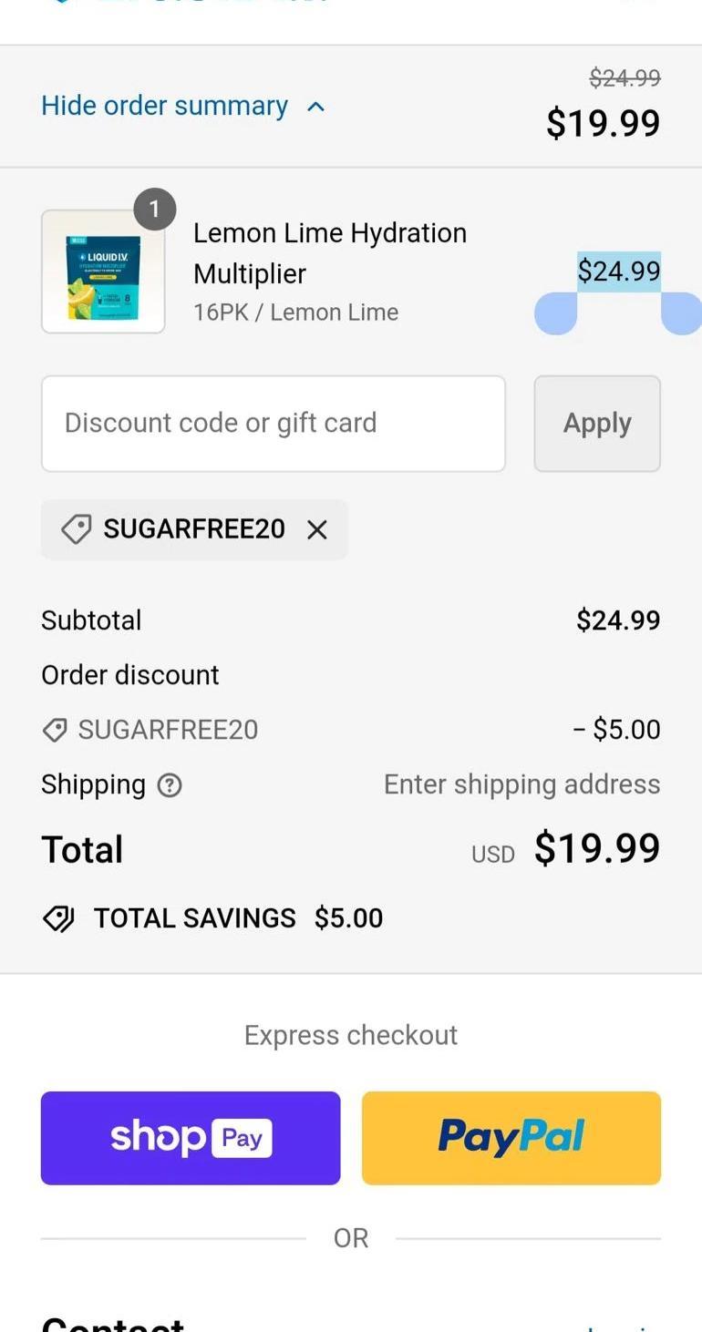 How to apply Liquid IV coupon code
